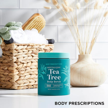 Body Prescriptions Exfoliating Body Scrub – Body Cleanser for Nourished, Ultra-Smooth Skin, Honey Citrus, Coconut Almond, and Sweet Mint