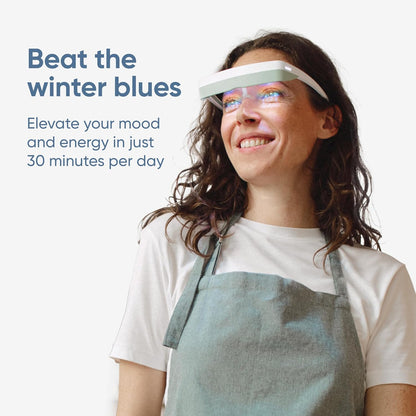 luminette 3 Light Therapy Glasses - Wearable Light Therapy Lamp - Natural Relief for Sleep Problems, Seasonal Mood Disorders & Jet lag - Portable Daylight Lamp (Blue)