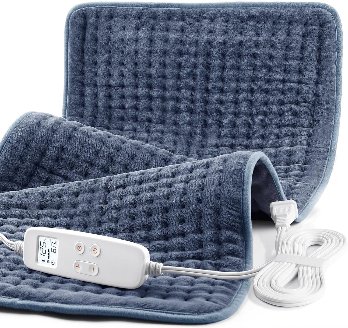 VAAGHANM Heating Pad: 33 x 17 inches Electric Heating Pad for Back -Extra Large Heat Pad for Shoulder/Neck/Knee/Arms - Upgraded 6 Timer & 6 Temperature Controller -Auto Shut Off- Gift for Mom