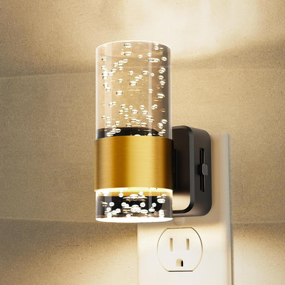 L LOHAS LED Night Lights Plug into wall, Amber Night Light with Adjustable Brightness, Plug in NightLight with Auto Light Sensor, Wall Sconce-Style Design Night Light for Bathroom,Hallway, 2 Pack