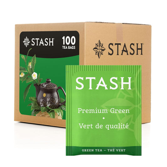 STASH Premium Green Tea, 100 Bags Bulk Pack, Caffeinated