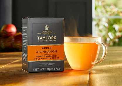 Taylors of Harrogate Lemon & Ginger, Herbal Tea, Individually Wrapped Bags, 100 Count (Pack of 1), Cleansing, Invigorating and Citrussy, Caffeine-Free, Enjoy Hot or Iced, 100 Teabags