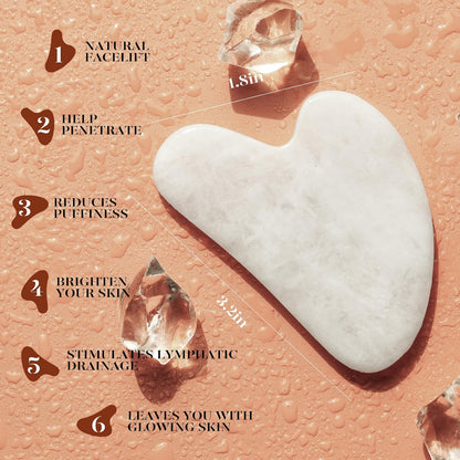 BAIMEI IcyMe Gua Sha & Jade Roller Set for Facial Sculpting and Relaxation