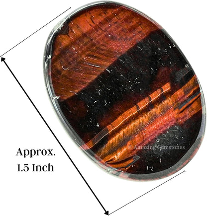 Amazing Gemstone Labradorite Thumb Worry Stone, Anxiety Stone, Healing Crystals - Piedra Crystal Fidget for Gift, Meditation, Calming, Relaxation, Stress Relief - Colors A