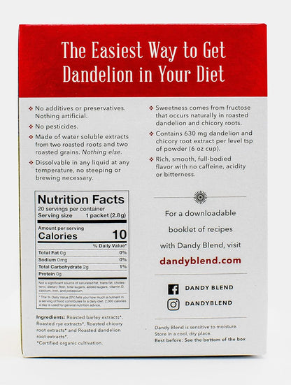 454 Cup Bag of Original Dandy Blend Instant Herbal Beverage with Dandelion, 32 oz. (2 pounds 908g) Bag