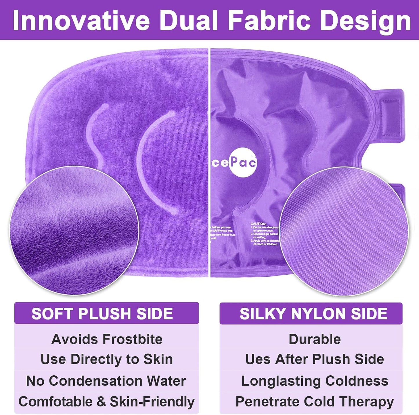 AiricePac Ice Pack for Knee Pain Relief, Reusable Gel Ice Wrap for Injuries, Swelling, Knee Replacement Surgery, Cold Compress Therapy for Arthritis, Meniscus Tear and ACL, Blue