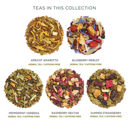 Tea Forte Tea Sampler, 10 Pyramid Infuser Bags, Premium Tea Gift Set