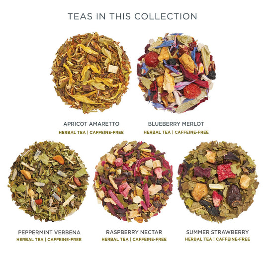 Tea Forte Tea Sampler, 10 Pyramid Infuser Bags, Premium Tea Gift Set