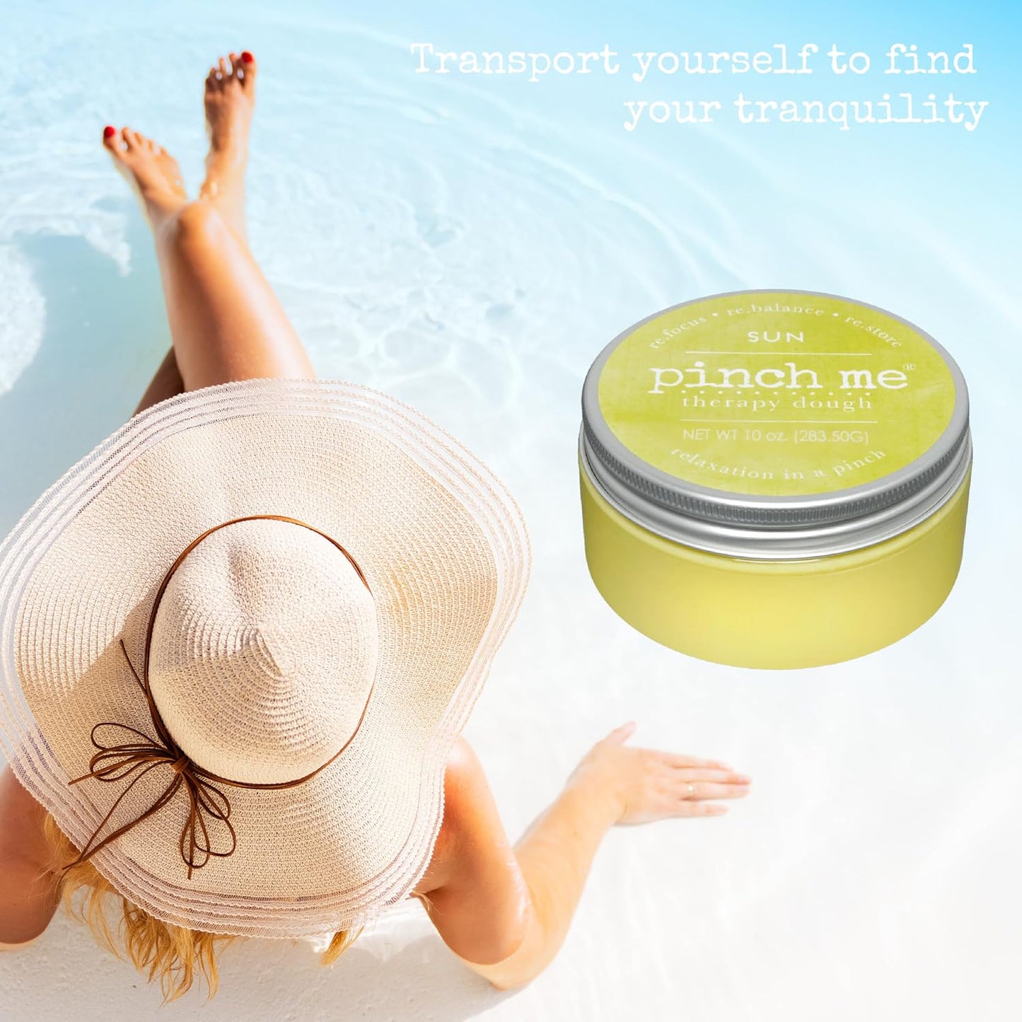 Pinch Me Therapy Dough - Holistic Aromatherapy Stress Relieving Putty - 10 Ounce Spa Scent
