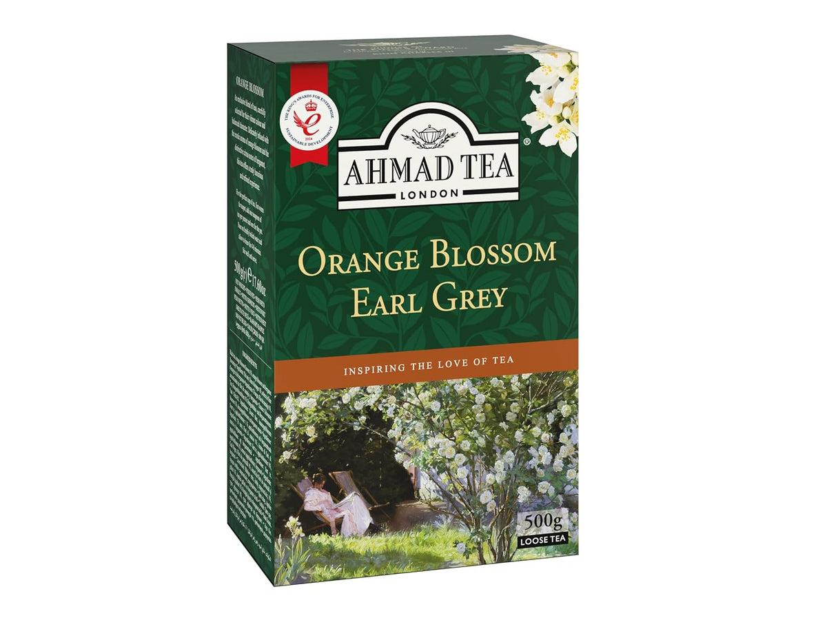 Ahmad Tea, Orange Blossom with Earl Grey Black Loose Leaf, 500g Value Box