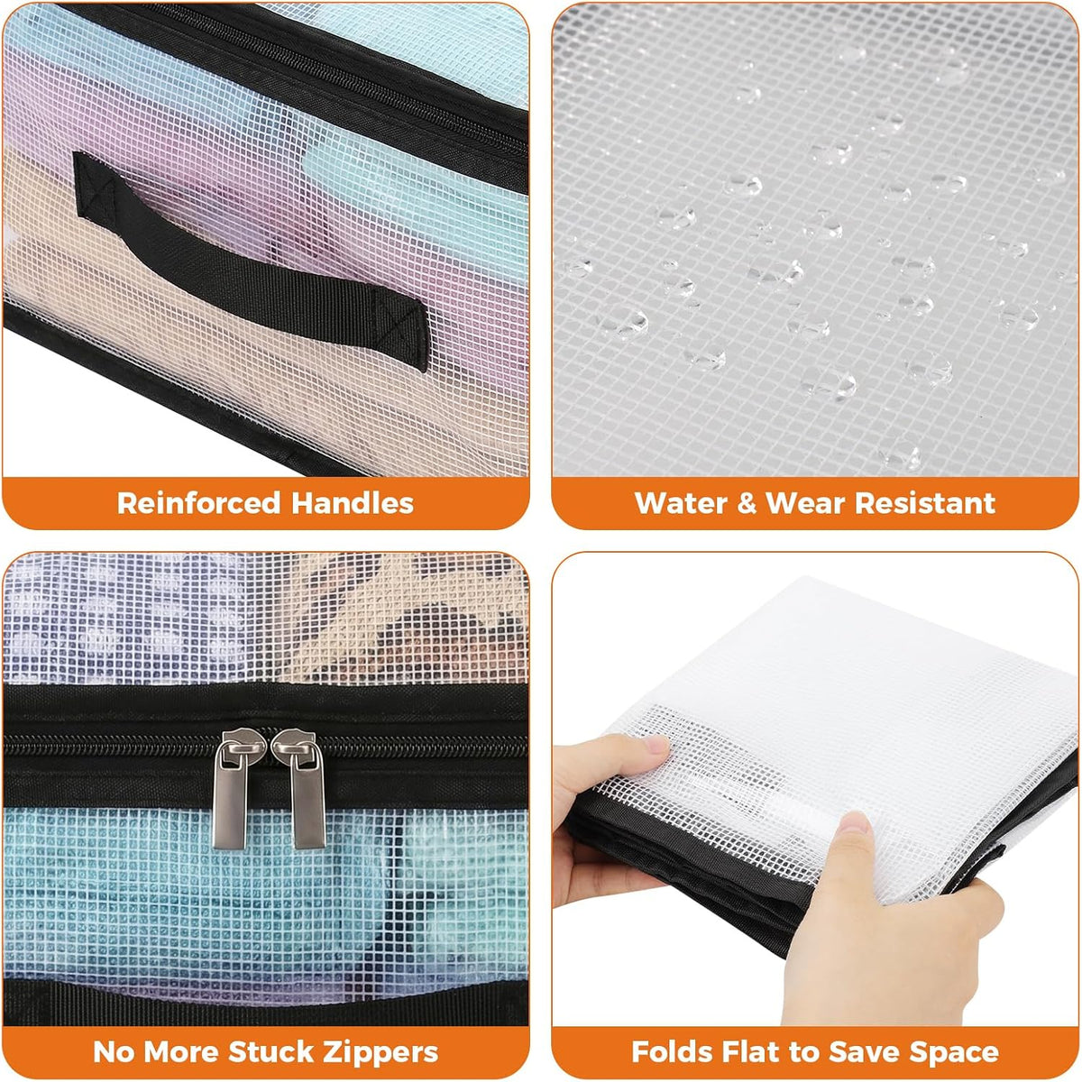 Clear Storage Bags With Zippers & Handles Blanket Storage Bag
