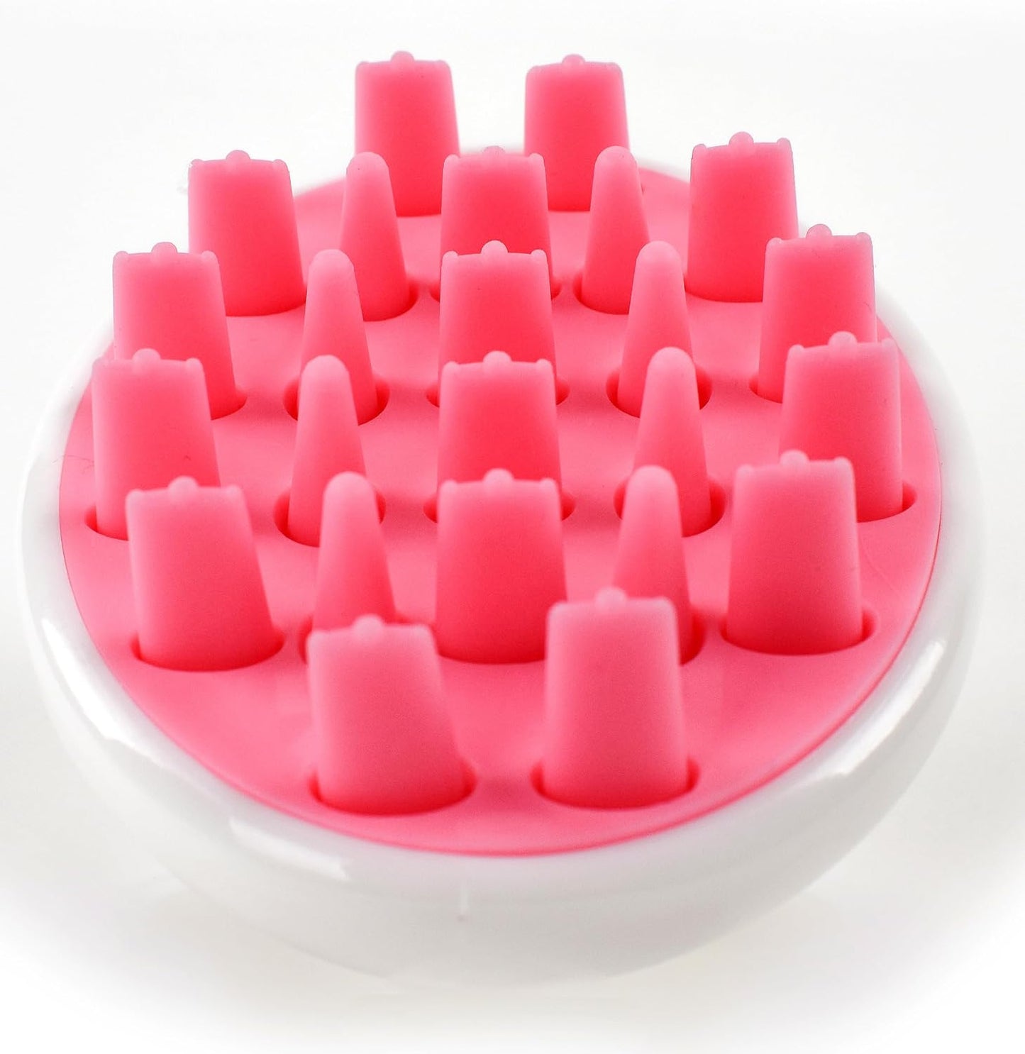 Zyllion Hair Shampoo Brush and Scalp Massager Care for Dandruff Removal, Scrubber, Hair Growth and Exfoliator with Flat and Pointed Soft Silicone Bristles for Women and Men - Green (ZMA-12-GR)