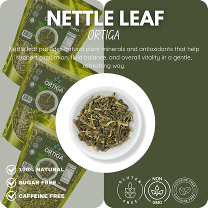 Green Royalty Ortiga (Nettle Leaf) Herbal Tea – Natural Dried Nettle Leaf for Tea & Infusions – 4 oz (114 g)