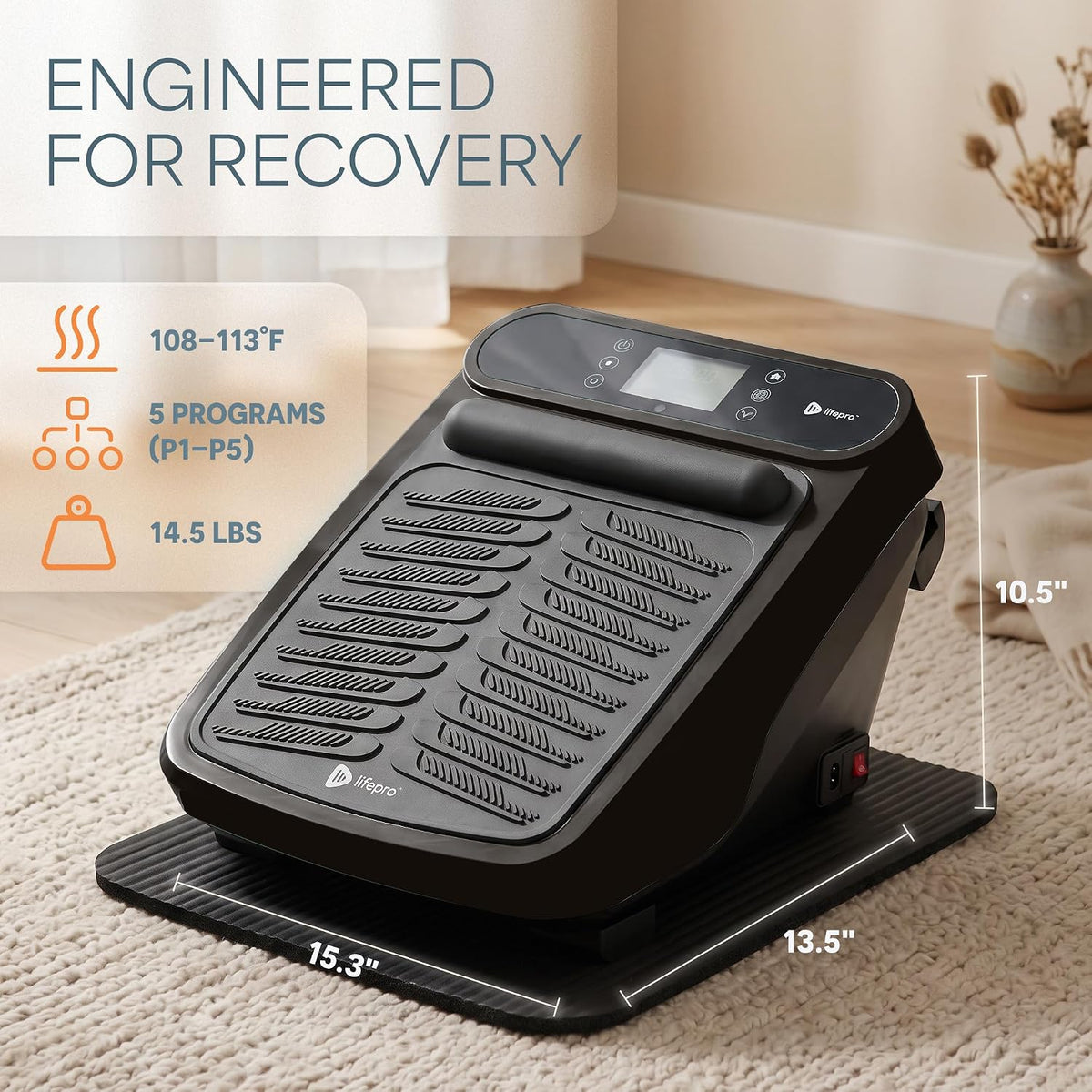 LifePro VibraFlow Feet Massager Electric Comfort & Circulation Support