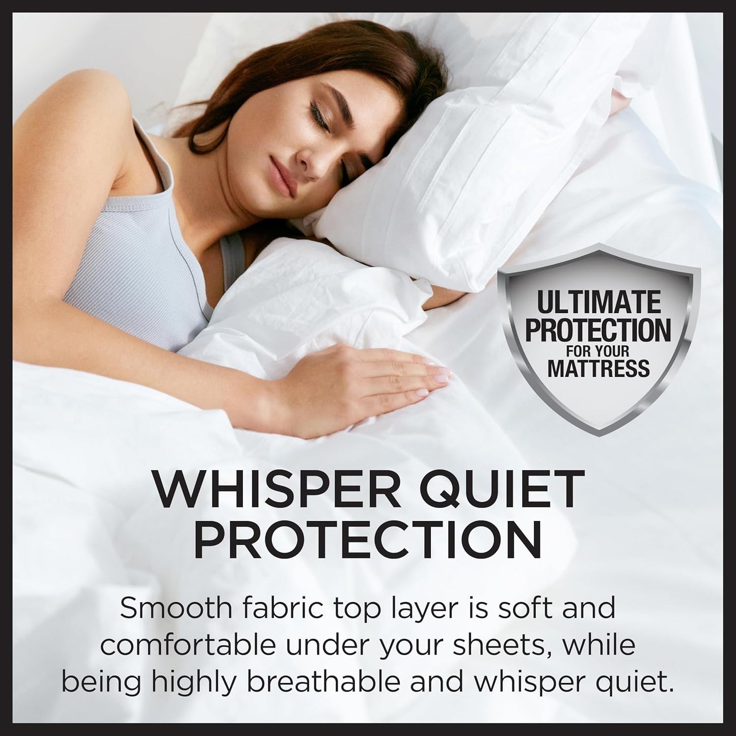 Protect-A-Bed Essential Mattress Protector Full, Dust Mite Resistant, Noiseless and Odor-Resistant Mattress Cover, 100% Waterproof Top, Machine Washable, Fits 11"-18" Mattresses