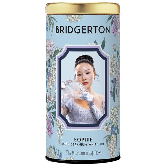 The Republic of Tea — Bridgerton Sophie Rose Geranium White Tea, 36 Tea Bags