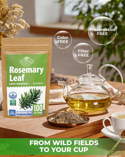 100 Bags Rosemary Tea Herbal Tea (Salvia Rosmarinus) - 100 Count 1.5g Bags Rosemary Herb Te De Romero