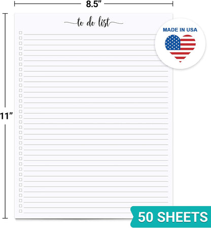 321Done To Do List Notepad, 5.5x8.5 Inches, 50 Sheets, College Ruled