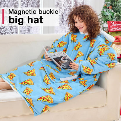 yescool Wearable Blanket Hoodie as Christmas Birthday Gifts for Women Mom - Colors A