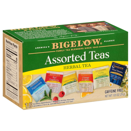 Bigelow Tea Assorted Herbal Tea Variety, 18 Count (Pack of 6)