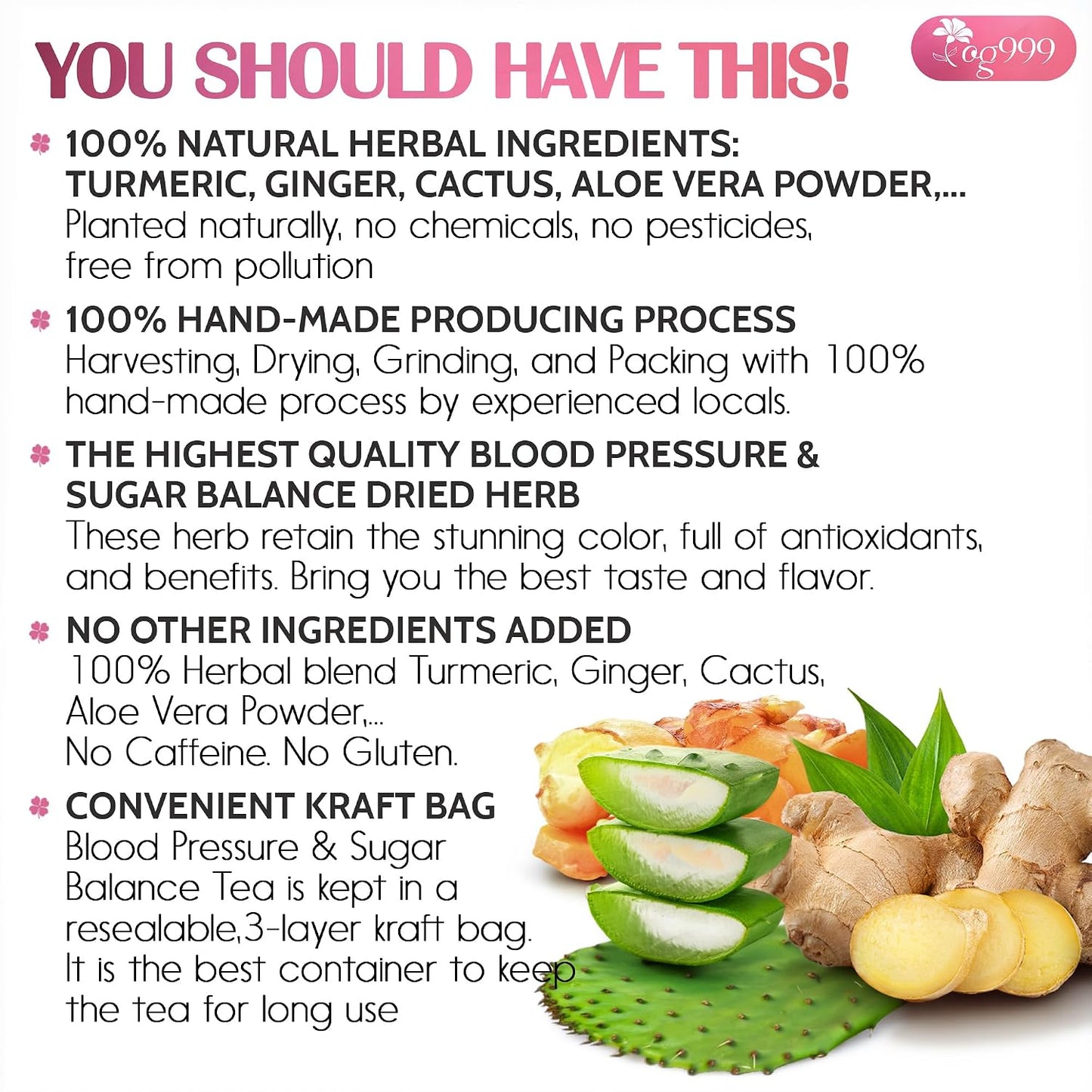 120 Bags Premium Turmeric Ginger Cinnamon Tea, Improve Digestion, Support Brain, Weight, Skin and Sleep, Eco-Conscious Tea Bags and Premium Natural Ingredients. Turmeric Ginger Herbal Tea. No Sugar, No Caffeine, No Gluten, Vegan.