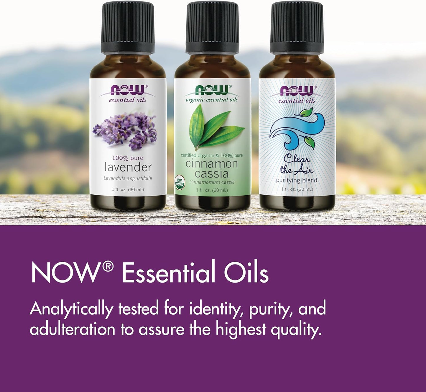 NOW Essential Oils, Lavender Oil, Soothing Aromatherapy Scent, Steam Distilled, 100% Pure, Vegan, Child Resistant Cap, 4-Ounce
