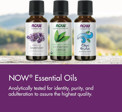 NOW Essential Oils, Lavender Oil, Soothing Aromatherapy Scent, Steam Distilled, 100% Pure, Vegan, Child Resistant Cap, 4-Ounce
