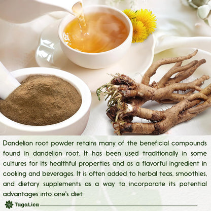 Tagalica, Premium 135 Dandelion Root Tea Bags, 100% Natural & Pure from Dandelion Root, Eco-Conscious Tea Bags, Herbal Tea. No Sugar, No Caffeine, No Gluten, Vegan