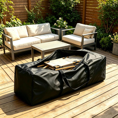 Extra Large Outdoor Cushion Storage Bags 68in Zippered Patio Storage Bag