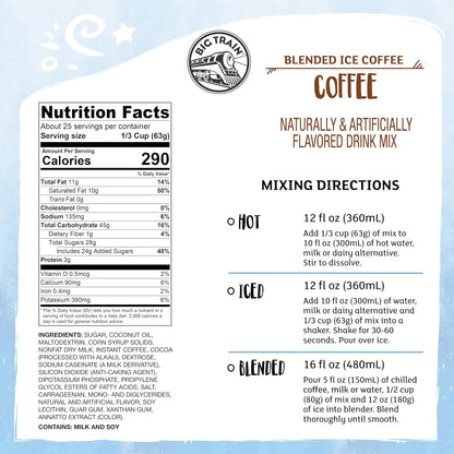 Big Train Vanilla Bean Blended Crème Beverage Mix, 3.5 Pound (Pack of 1) - Colors A