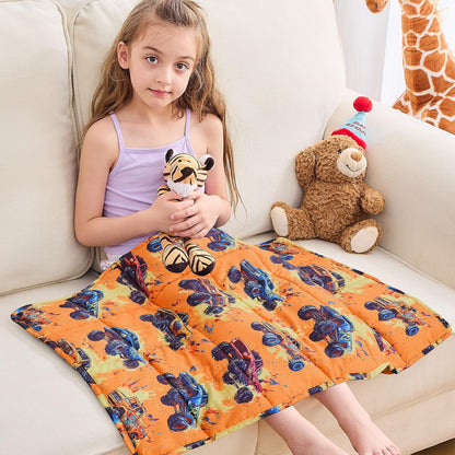 yescool Weighted Lap Pad 2 Pounds Weighted Lap Blanket, Space Plane Small Weighted Blanket, Weighted Throw Blanket Gifts for Travel Indoor Outdoor, 20"x30"