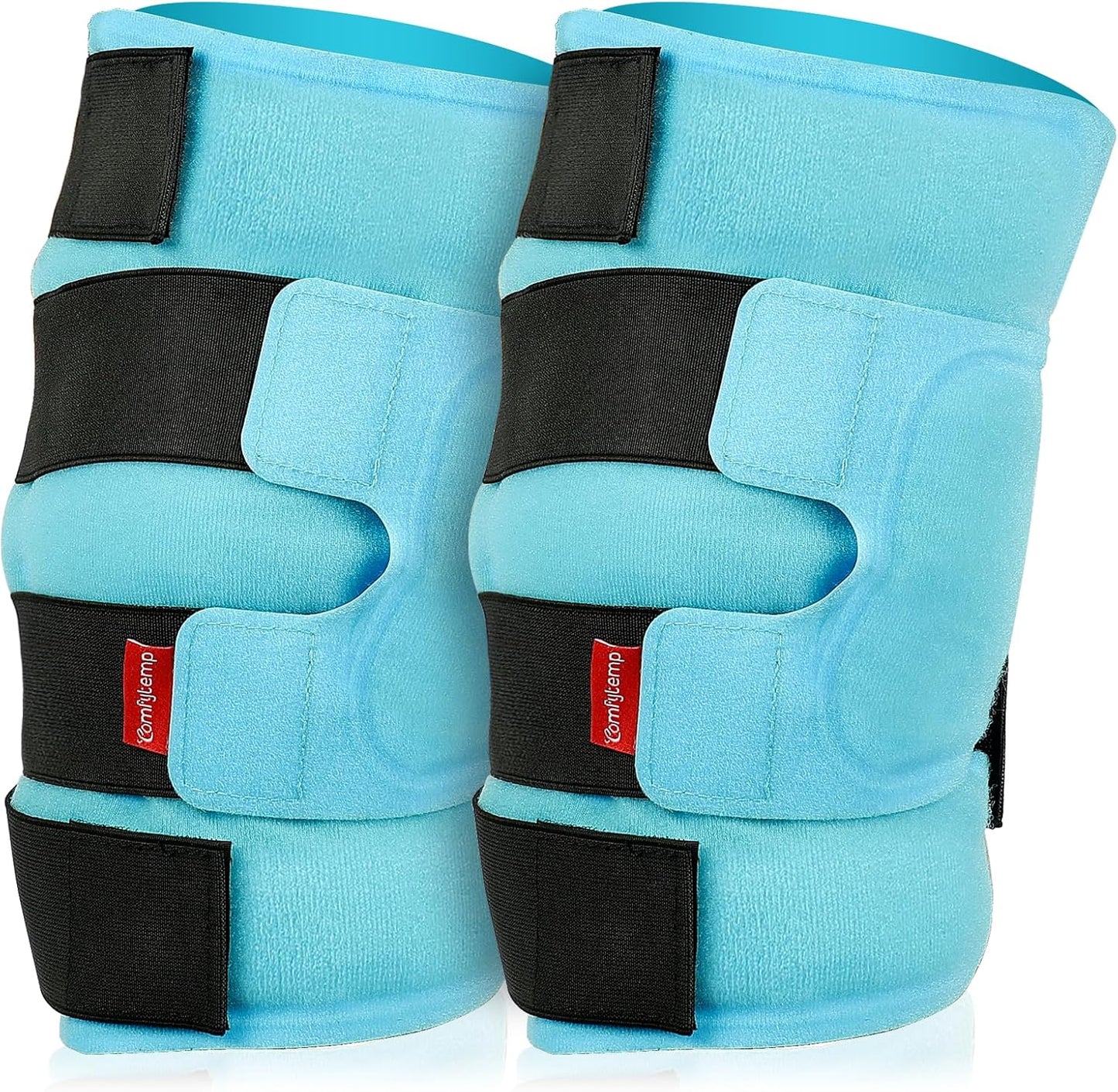 Comfytemp Large Knee Ice Pack Wrap Reusable Gel, FSA Eligible HSA, Knee Cold Compression Brace for Injuries, Pain Relief, Replacement Recovery, Arthritis, Surgery, Women Gift, Fathers Day Dad Men Gift