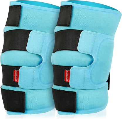 Comfytemp Large Knee Ice Pack Wrap Reusable Gel, FSA Eligible HSA, Knee Cold Compression Brace for Injuries, Pain Relief, Replacement Recovery, Arthritis, Surgery, Women Gift, Fathers Day Dad Men Gift