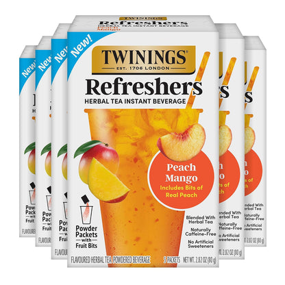 Twinings Strawberry & Raspberry Herbal Iced Tea, 72 Oversized Tea Bags, Makes 18 Pitchers or 144 Servings, Unsweetened, Naturally Caffeine-Free, 72 Count (Pack of 1)