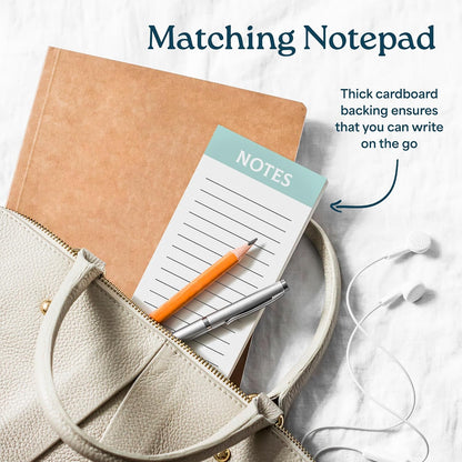 Large Weekly Planning Pad and Matching Notepad, 52 Letter Size Tear-Off Sheets, 8.5” x 11” Undated Weekly Desk Planner Pad, Daily Schedule, Daily To Do List, Notes, Goals For Work and Home