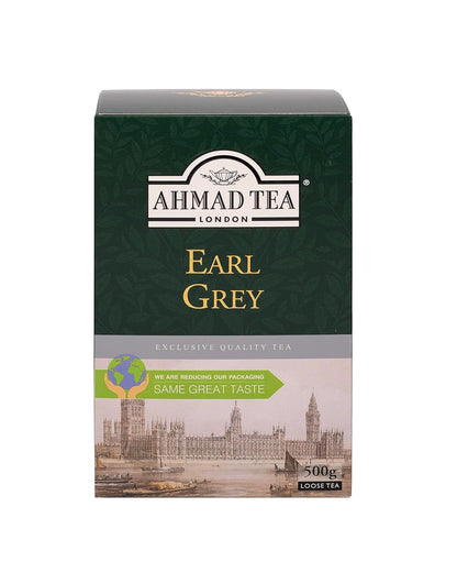 Ahmad Tea Earl Grey Loose Leaf, Black Caffeinated 500g Value-Size Box