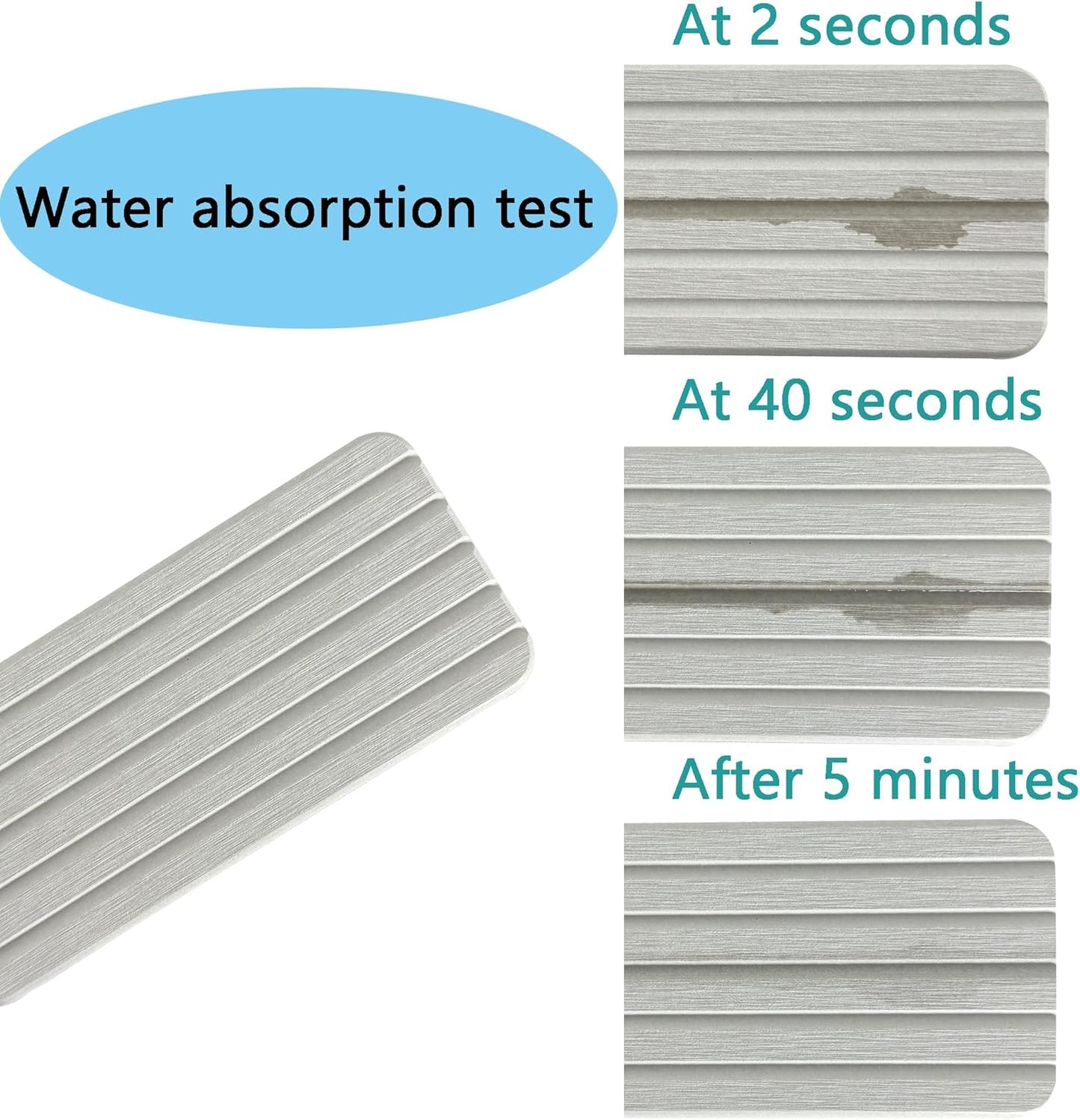 NiuYichee Set of 4 Water Absorbent Diatomite Coasters, Diatomaceous Earth Kitchen Soap Dish, Bathroom Trays, Water Absorbing Stone Used for Hand Soaps & Plants & Toiletries in The Modern Home
