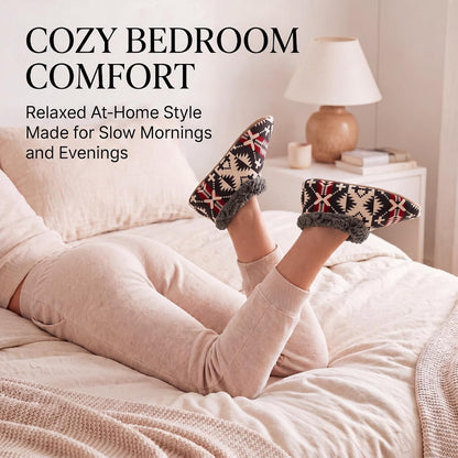Cozylook Fuzzy Slippers for Women Indoor Soft Sole Slipper Socks