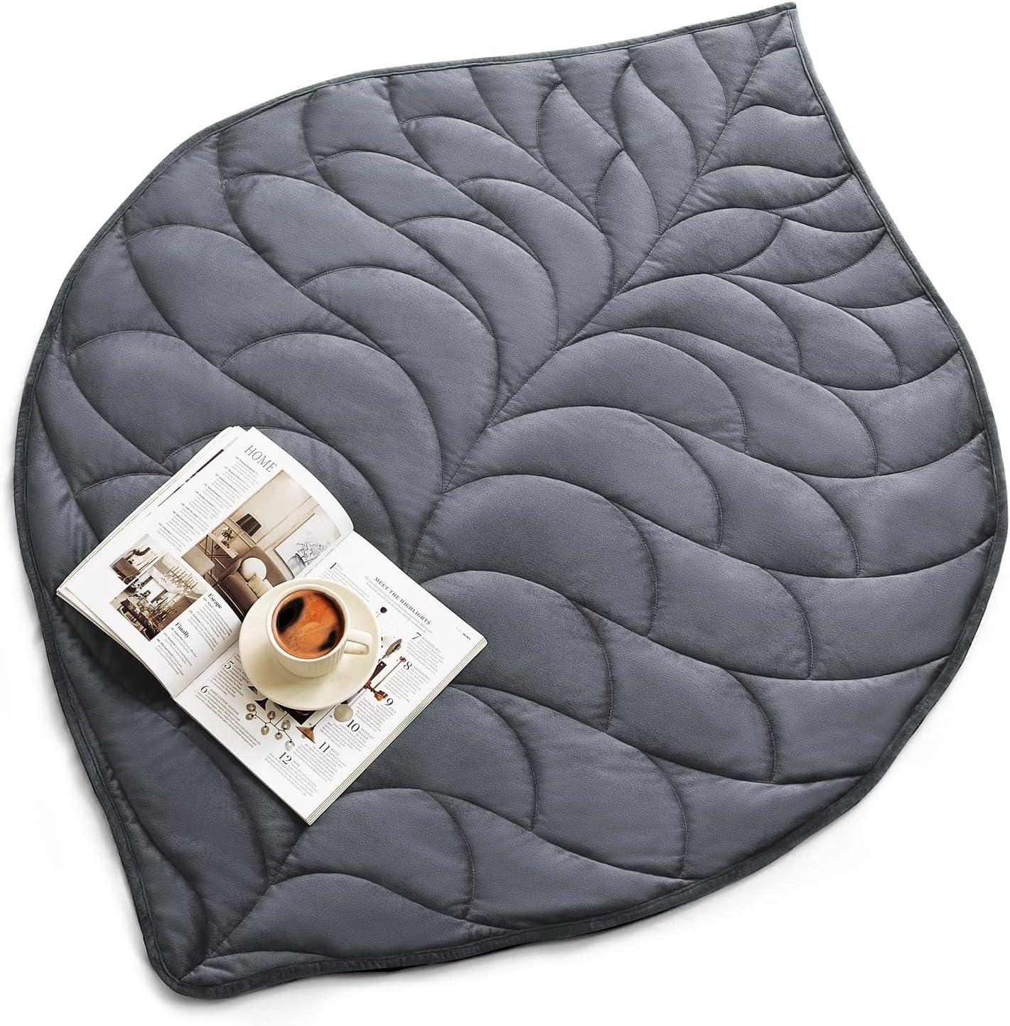 Kaisa Weighted Lap Blanket 7 lbs 41" x 53", Cozy Luxury Crystal Velvet Small Weighted Blanket for Adults, Portable Travel Weighted Blanket for Relaxation, All-Season Blanket, Machine Washable, Green