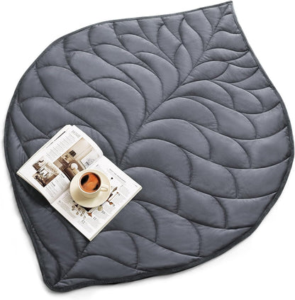 Kaisa Weighted Lap Blanket 7 lbs 41" x 53", Cozy Luxury Crystal Velvet Small Weighted Blanket for Adults, Portable Travel Weighted Blanket for Relaxation, All-Season Blanket, Machine Washable, Green