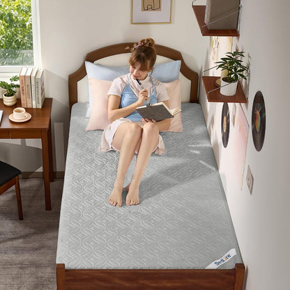 BEDLORE Waterproof Mattress Protector, King Size Mattress Pad with Deep Pocket 6"-18" Depth, Soft Noiseless Dirt-Proof Bed Mattress Cover Washable for Home, Bedroom, Hotel (Gray)