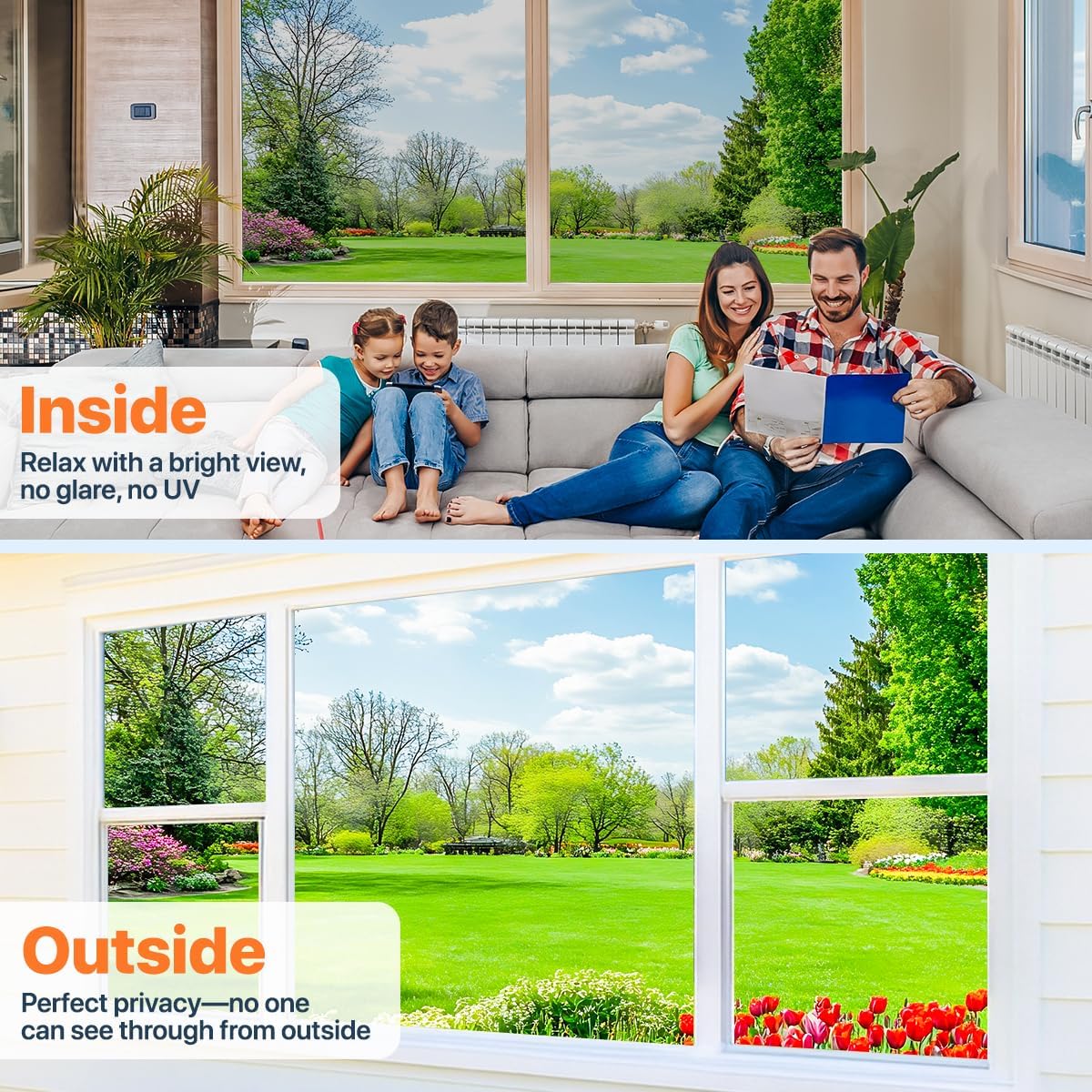 Bloss Blackout Window Film Privacy, 100% Sun Blocking Privacy Film for Glass, Removable Room Darkening Black Out Window Tint, Static Cling Frosted Glass Film (Black/Matte, 17.7" x 78.7")