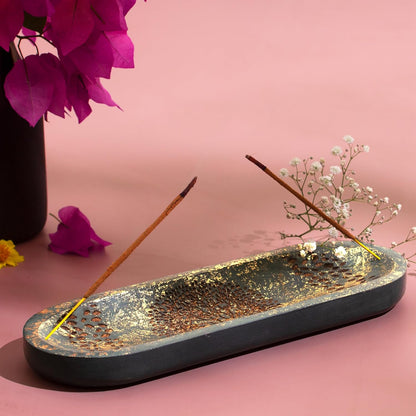 Incense Holder-Incense Burner/Ash Catcher-Handmade Wooden Insence Tray Home Decor 11x4x1.2 Inches