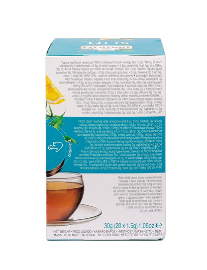 Ahmad Tea Herbal Tea, Camomile, Honey, & Lavender 'Sleep' Natural Benefits Teabags, 20 ct (Pack of 1) - Decaffeinated & Sugar-Free