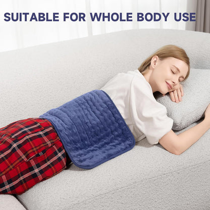 Heating Pad for Back, Neck, and Shoulder Pain Relief, Electric Heat Pad with 6 Heat Levels, Moist Heat Option, Auto Shut-Off, Birthday Christmas Gifts for Women Men Mom Dad Grandma, Gifts for her