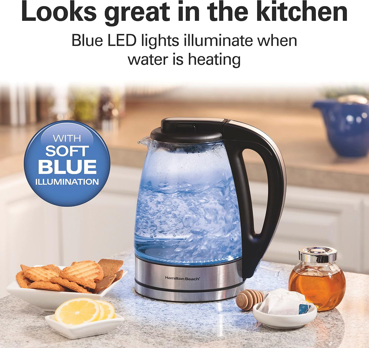 Hamilton Beach 1.8 Liter Electric Tea Kettle, Water Boiler & Heater
