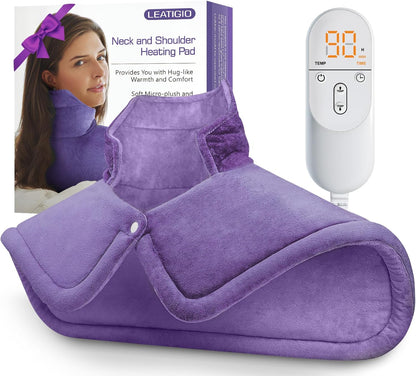 Heating Pad for Neck Shoulders Back, Extra Large Heat Pad for Full Body Relax, Electric Heated Wrap for Seniors, Dad Gifts Fathers Day, Birthday Gifts for Men Women Mom Grandma, ETL Safety Certified