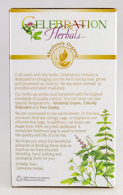Celebration HERBALS Red Raspberry Leaf Tea Organic 24 Bag, 0.02 Pound
