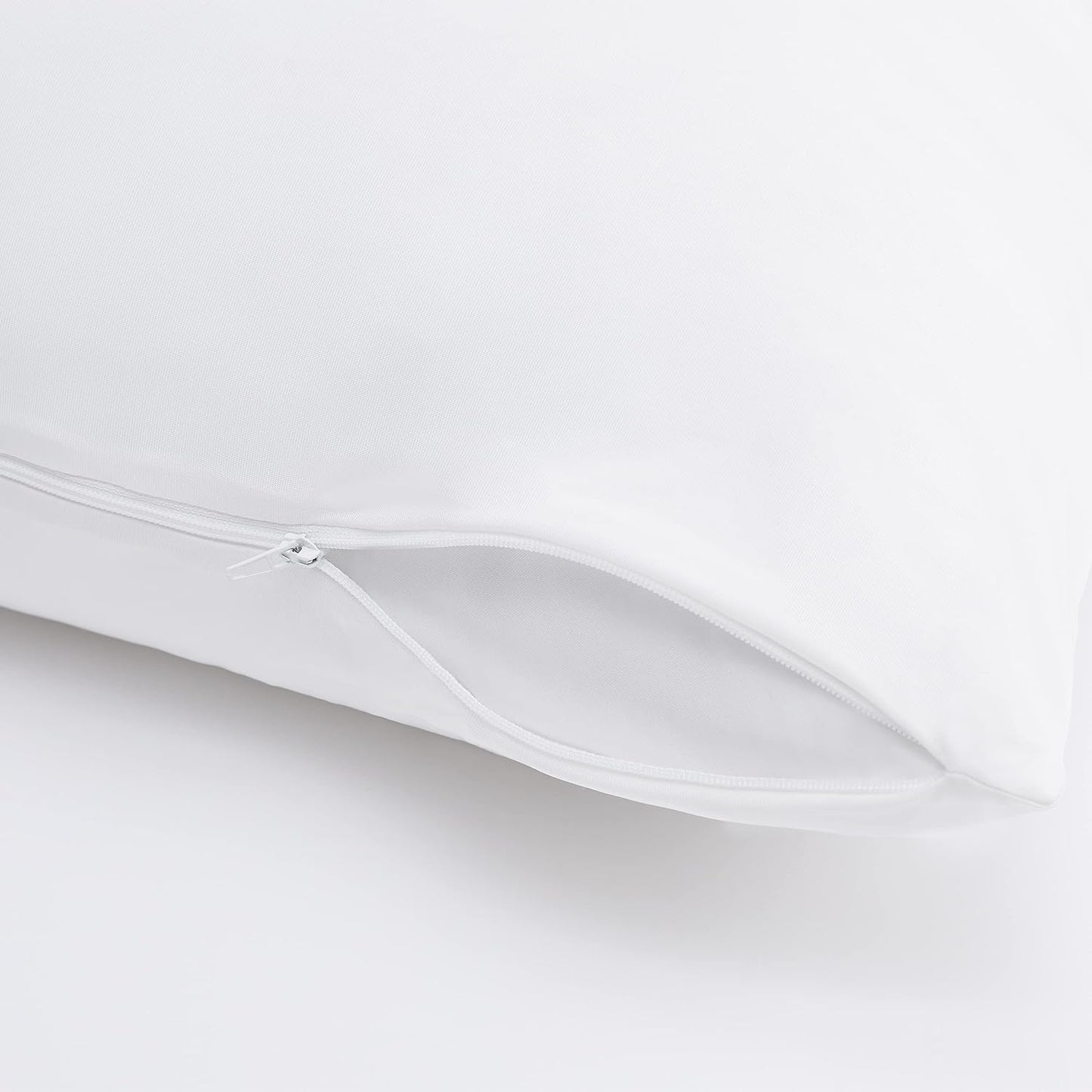 Serta Power Chill Cooling Pillow Protectors, Stain Resistant and Zippered Pillow Protector, Protects Pillow from Dust and Dirt, King, White, 2 Count ( Pack of 1)