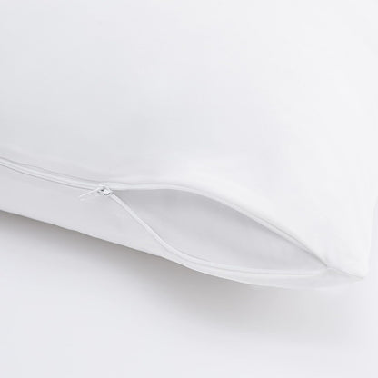 Serta Power Chill Cooling Pillow Protectors, Stain Resistant and Zippered Pillow Protector, Protects Pillow from Dust and Dirt, King, White, 2 Count ( Pack of 1)